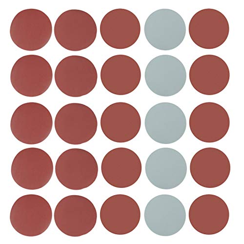 Alumina Mix Sanding Discs 25pcs Grit Sander Discs Grinding Pads Abrasive Sandpapers Set for Sanding Polishing Automobile Manufacture