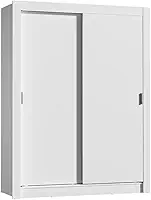 Madesa Guarda-Roupa Infantil Enzo 2 Portas de Correr, Branco, 205x117x46 cm