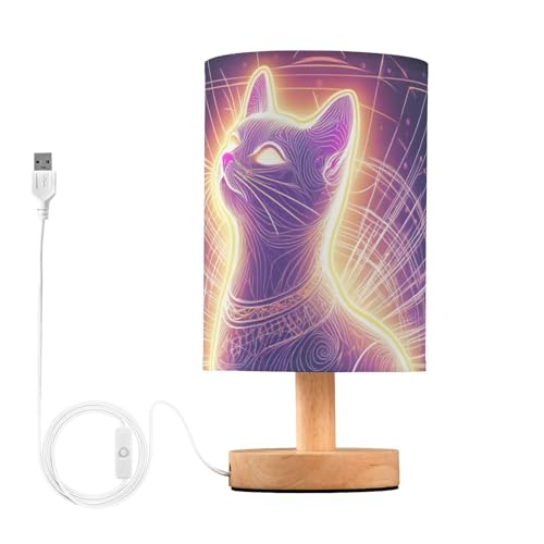 Lámpara de mesa noche con luz LED para salón y niños miniatura 1