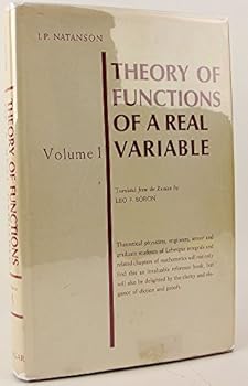 Hardcover Theory of Functions of a Real Variable, Vol. 1 Book
