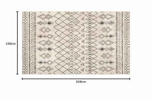 Alfombras de pasillo 150x210cm beige de microfibra lavable suave 3