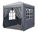 Produktbild QUICK STAR Pop-Up-Pavillon 2 x 2 m Smoky Grau mit 4 Easy-Klett Seitenteilen