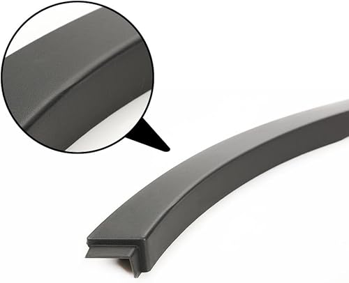 Miniatura 6 de G-PLUS Guardabarros compatibles con Land Rover Range Rover Evoque 2012-2017, moldura de arco de guardabarros de rueda, color negro, parte delantera