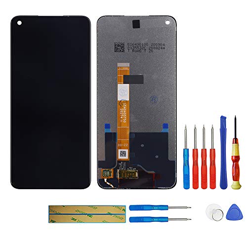 swark Écran LCD compatible avec Realme 7 5G (ne convient pas pour la version 4G) (noir sans cadre) Écran tactile + outils