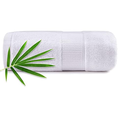 CANFOISON Large Bath Towels for Body, Sensitive,for Adult Kids Baby Luxury Hotel Spa Gym Super Soft Highly Absorbent Bathroom Towels 30" x 54",1 Pack White Cover