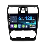 MSD 6G+128G - 9 Pollice Autoradio Per Subaru Forester/XV/WRX (2013-2018) | Android 16 GPS Navi Radio | Carplay Android Auto Volant Dual Band WiFi DSP DAB Bluetooth | Telecamera MIC | Octa-Core 2 Din