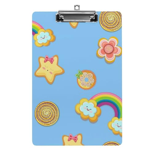 Presse-papiers avec pince A4 fleur arc-en-ciel et porte-formulaires de bureau pour documents