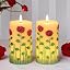 2 Pack Rose Painted