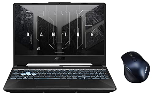 Image of ASUS Tuf Gaming A15,15.6 inch (39.62 Cm) Fhd 144Hz,AMD Ryzen 9 5900Hx,6Gb RTX 3060,Gaming Laptop,Fa506Qm-Hn124W Mw203 Wireless Silent Mouse (Blue),Windows 11 Home