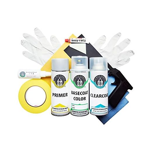 ERA Paints (4WFAWHA/M6466A/YZ Oxford White Compatible/Replacement for FORD F350 2006-2018 Exact Match Touch Up Spray Paint Clearcoat Primer and Pro Kit