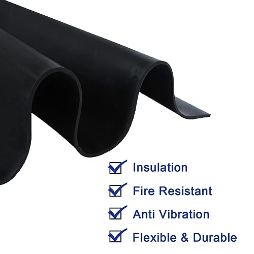 Busy-Corner 1/8 RUBBER SHEET-2PCS 2Pcs Silicone Rubber Sheet, Heat Resistant, Heavy Duty, Smooth Finish, 12 X 12 Inch, 1/8 Inch Thickness For Diy Gaskets thumb #1