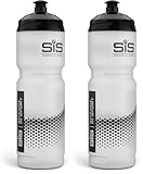 Amazon Science in Sport SIS Clear Sports Water Bottle, Wide Mouth Drink Bottle, Logo, Transparent Colour, 800 ml (Design May vary) (Pack of 2) #ad