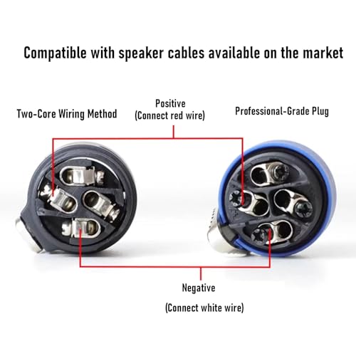 Conector de cable de altavoz multipolar con transferencia de señal estable 4