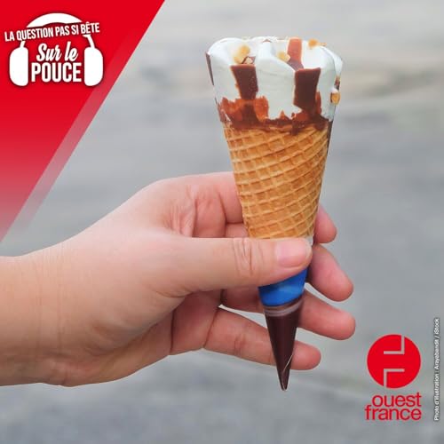 Pourquoi y a-t-il du chocolat au fond des cornets de glace ?