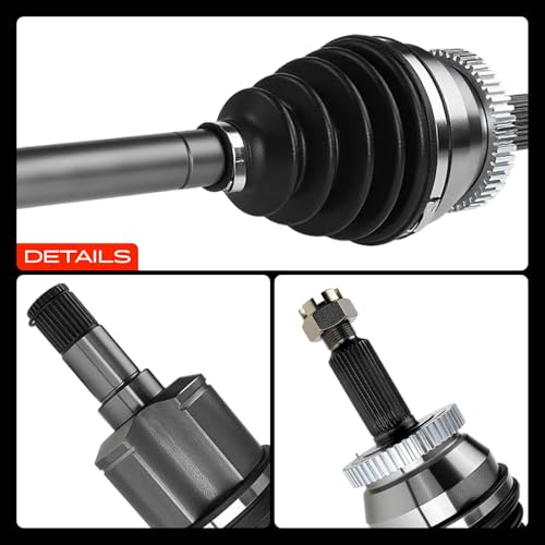 A-Premium CV Axle Shaft Assembly Compatible with Hyundai Santa Fe 2007 2008 2009 V6 3.3L, 5-Speed Automatic Transmission Only, Front Left Driver Side by A-Premium - Image 9