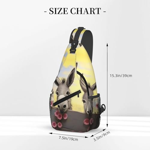 Bolso tipo sling bandolera negro para exteriores miniatura 2