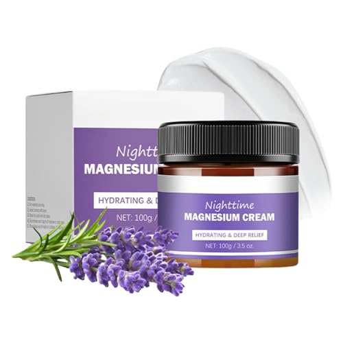Magnesium Butter - Magnesium Soothing Sleep Butter - Relaxing Magnesium Cream for Sleep - Lavender Moisturizing Magnesium Blam for Restless Legs and Better Sleep