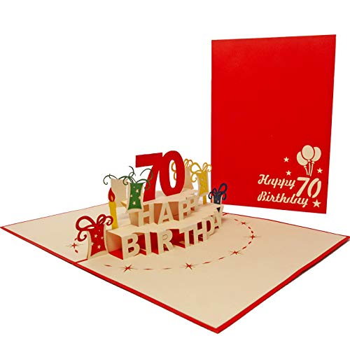 Favour Pop Up biglietto per il 70° compleanno