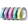 Embossing Label Tapes Compatible with Dymo Label Maker Refills 9mm | Embossing Label Maker Tape 3/8 Inch for Dymo Organizer Xpress Labeler Refills, Macaroon Yellow/Blue/Green/Pink/Purple, 5PK