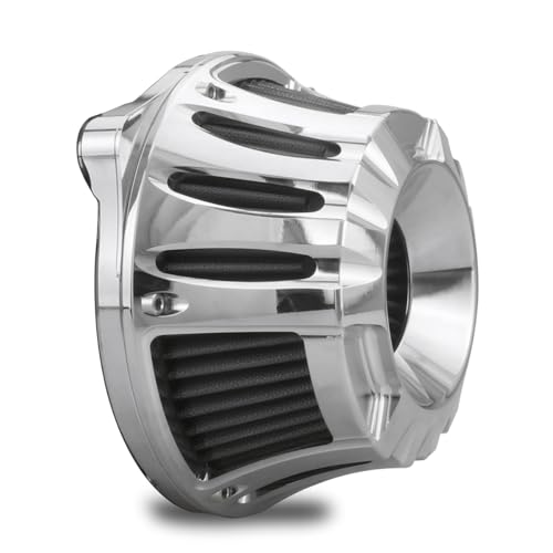 Image of For harley air cleaner filter Touring street glide road king electra tri trike Dyna Sportster XL 883 1200 Softail air intake (Deep style -Chromed, A-For Sportster XL models)
