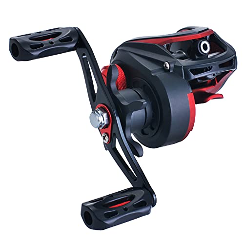Moulinet de pêche baitcast 8.1:1 HUIOP avec 19+1 roulements