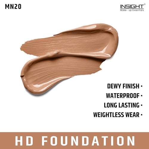 Image of INSIGHT HD Foundation | Dewy Finish | High Coverage| Blurring Properties| Lightweight | Fragrance Free |Flawless Look| Shade-MN20