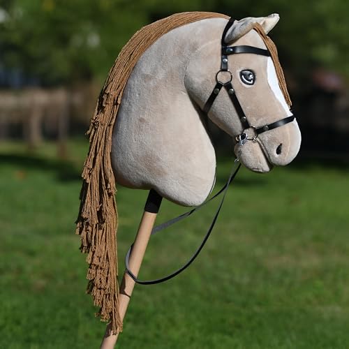 Hobby Horse Land A3 - [Parent] Steckenpferd mit Trense komplett (Perlino) – Ansicht 5