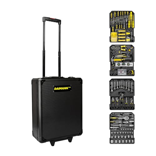 Daimann TL01 juego profesional 285 herramientas utensilios de acero con trolley - Maleta con...