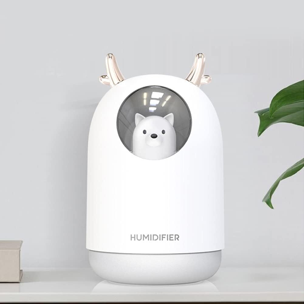 Mini diffuseur d'air humidificateur de bureau portable avec lumière
