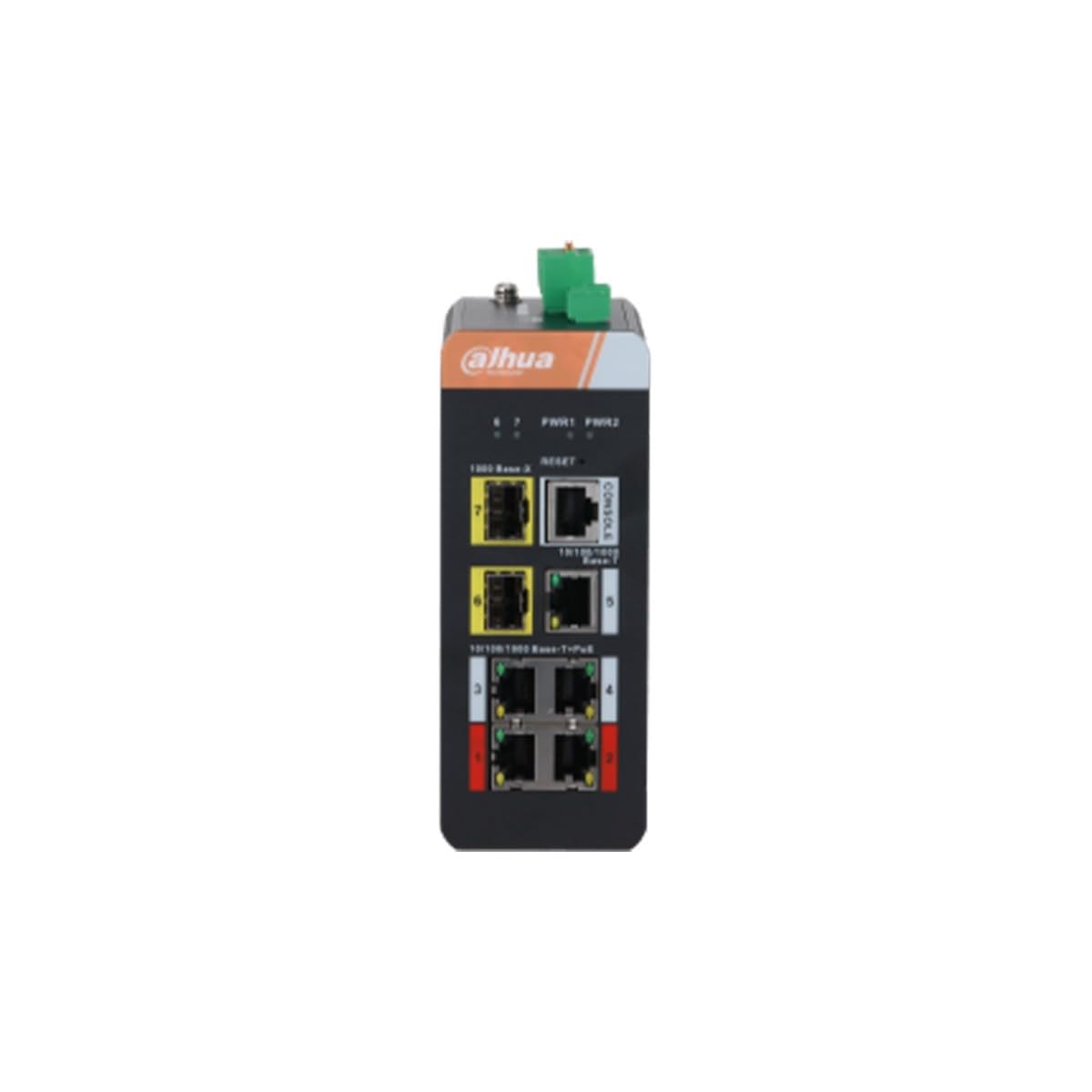 DAHUA PFS4207-4GT-DP SWITCH INDUSTRIAL 4 PUERTOS GIGABIT POE + 3 UPLINK GIGABIT (2SFP+1RJ45) MANEJABLE LAYER2NDR