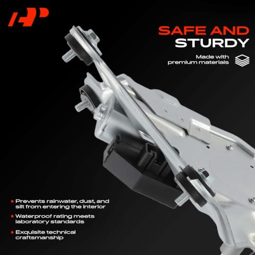 Image of A-Premium [5 Pins] Windshield Wiper Motor with Fixed Rear Window Compatible with Toyota Highlander 2008-2013, Sport Utility