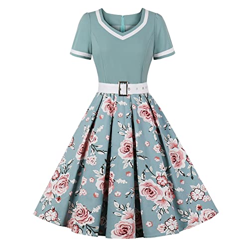 Vestido de fiesta Dametutu con cintura elástica ideal para bailar en carnaval