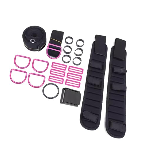 Pegciuho Premium Scuba Diving Backplate Harness Kit with Adjustable Straps, Rose Pink