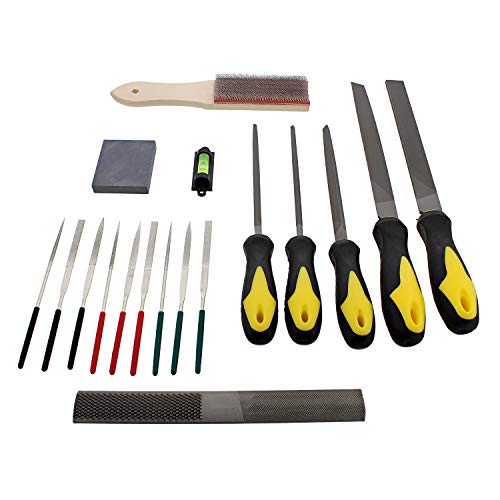 Redneck Convent RC Gunsmith File Set Tools 18pc Gunsmith Tools – File Rasp, Round File, Half Round File, Diamond Files, Triangle Files