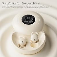 sunvito Schlafkopfhörer Bluetooth 6.0, Schlafkopfhörer Seitenschläfer, Mini Kopfhörer zum Schlafen mit Noise Cancelling, Weiche Flüssigsilikon Ohrhörer mit Langer Akkulaufzeit für Schlaf, Reisen – Ansicht 7