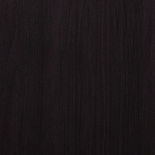 CorLiving Boston Black Engineered Wood Bedroom Nightstand with Two Drawers