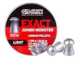 JSB Exact Jumbo Monster Light .22 Cal, 20.83 Grains, Domed, 200ct