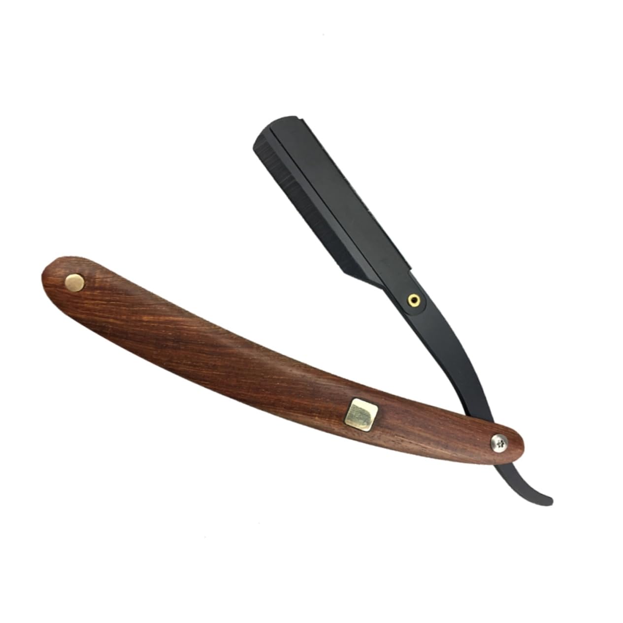 minkissy 3pezzi Rasoio Da Acciaio Con Manico Legno Chic Rasoi Manuali Per Uomini Design Vintage Per e Parrucchiere Senza Lama Facile Da Usare e Portatile