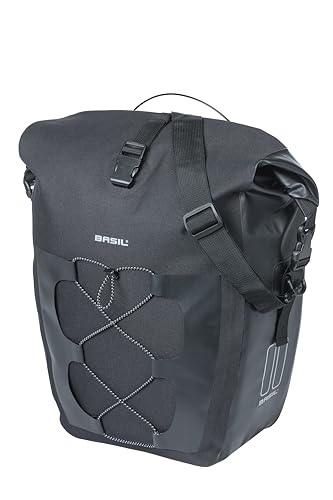 Sac de vélo imperméable Basil Move MIK Studs 15L avec fixation rapide