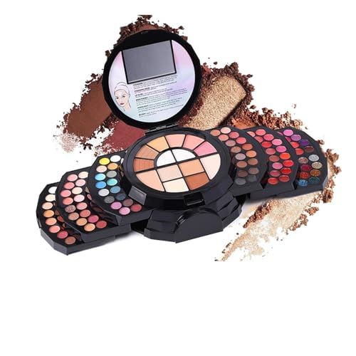 Ensemble de maquillage complet, kit de maquillage débutant - Kit de de 110 couleurs,Ensembles de mélangeables, palette cosmétique avec miroir