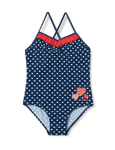 Playshoes Traje de baño con protección UV para niñas, Corazones, 110-116