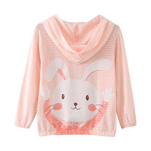 Toddler Summer Girls Long Sleeve Sun Proof Clothing Rabbits Outdoor Breathable Light Coat Toddler Girl Clothes Fall
