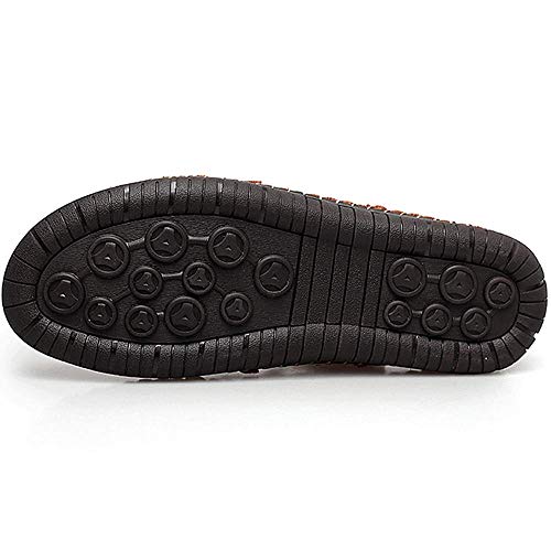 JEBU Men's Leather Casual Closed Toe Outdoor Fisherman Lightweight Summer Sandals3