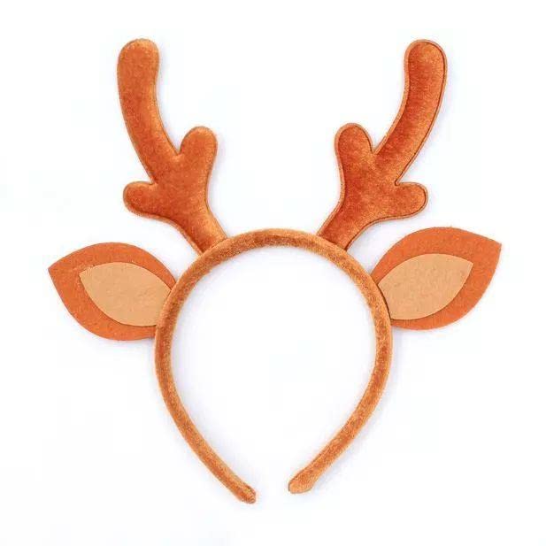 Glitz4Girlz Christmas Reindeer Antlers Novelty Xmas Headband Alice Hair Band Fancy Dress Party Deeley Boppers