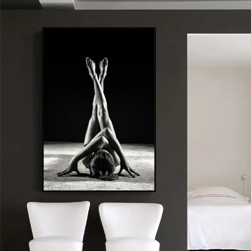 Peinture sur toile fille sexy KEBIA 60x80 cm sans cadre pour salon