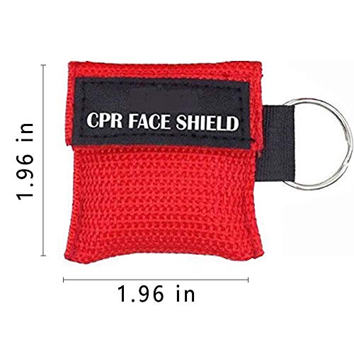 Pack Of 25Pcs Cpr Mask Keychain Ring Emergency Kit Sunyao Cpr Face Shields Pocket Mask For First Aid Or Aed Training #TOP2