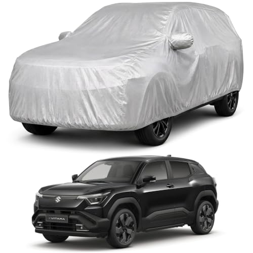 Image of Autofact Car Body Cover Compatible with E Vitara 2026 | Custom Fit Car Cover | 100% Water-Resistant| Triple-Stitched Lightweight Fabric | Dustproof | Indoor & Outdoor Use | Elastic Bottom