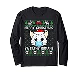 Photo Gallery merry christmas filthy humans cat ugly christmas kitten maglia a manica Photo Gallery merry christmas filthy humans cat ugly christmas kitten maglia a manica