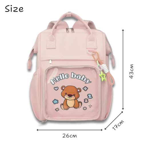 Image of Aavjo , Baby Diaper Bag for Mother, Maternity Backpack, Baby Travel Bag, Waterproof Diaper Pouch