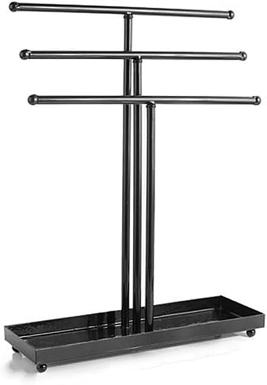 Arrival Three Layers Steel Jewelry Display Necklace Bracelet Pendant Rings Earrings Hair Band Storage(D)